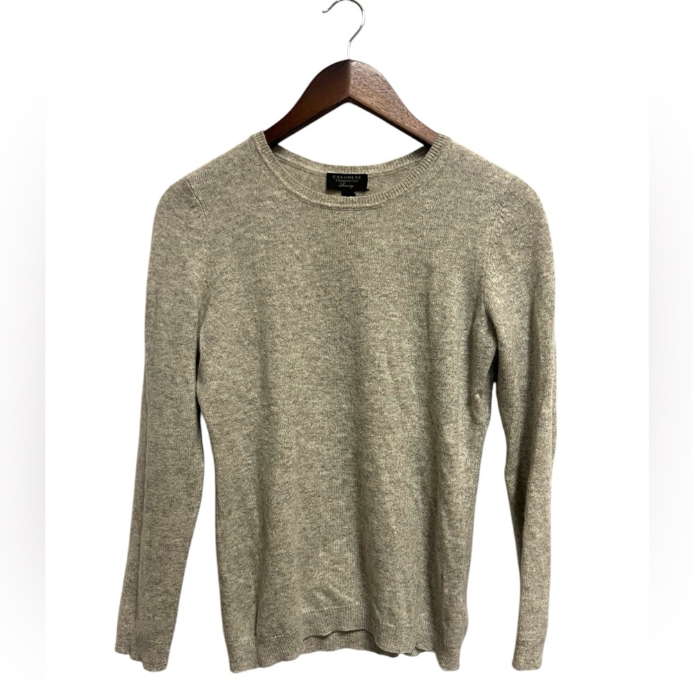 Charter Club Luxury 100% Cashmere Crewneck Sweater Size Small Grey